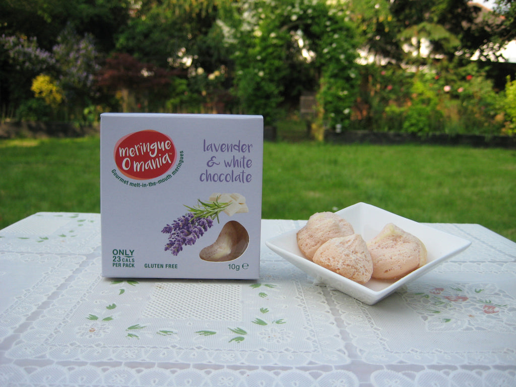 Lavender & White Chocolate Gourmet Bitesize Meringues - Small Box